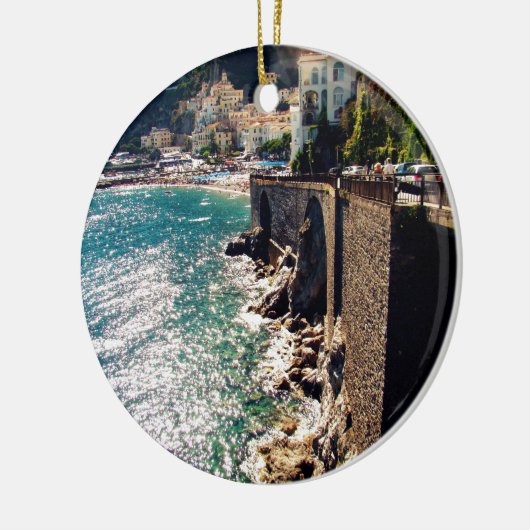 Amalfi Coast Keramisch Ornament (Links)
