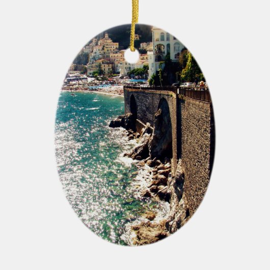 Amalfi Coast Keramisch Ornament (Voorkant)