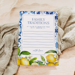 Amalfi Coast Lemon Baby shower familietradities