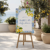 Amalfi Coast Lemon Baby shower Welkomstbord Poster