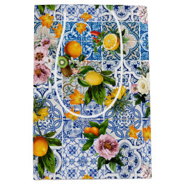 Amalfi Coast Lemon Boeket Tegels Italië Medium Cadeauzakje