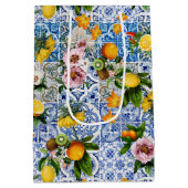 Amalfi Coast Lemon Boeket Tegels Italië Medium Cadeauzakje (Achterkant)