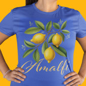 Amalfi Coast Lemon Branch Elegant Italiaans T-shirt