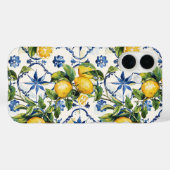 Amalfi Coast Lemon en Tegels Patroon Case-Mate iPhone Case (Achterkant (horizontaal))