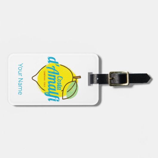 Amalfi Coast Lemon Italië  Costa d'Amalfi Bagagelabel (Voorkant horizontaal)