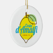 Amalfi Coast Lemon Italië  Costa d'Amalfi Keramisch Ornament (Rechts)