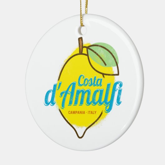 Amalfi Coast Lemon Italië  Costa d'Amalfi Keramisch Ornament (Links)