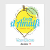 Amalfi Coast Lemon Italië  Costa d'Amalfi Sticker (Vel)