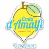 Amalfi Coast Lemon Italië  Costa d'Amalfi Sticker (Voorkant)