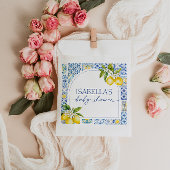 Amalfi Coast Lemon Mediterraan Baby shower Bedankzakje