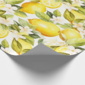 Amalfi Coast Lemon Pattern Cadeaupapier (Hoek)