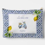 Amalfi Coast Lemon Tegels Italië gepersonaliseerd Etui (Achterkant)