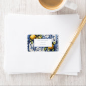 Amalfi Coast Lemon Tegels Italië Gepersonaliseerde Etiket (Insitu)