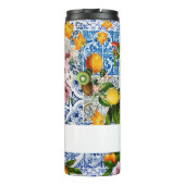 Amalfi Coast Lemon Tegels Italië Huwelijk Thermosbeker (Achterkant)