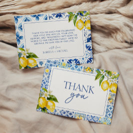 Amalfi Coast Lemon Thank You Card