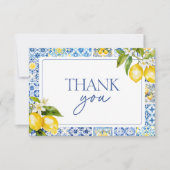 Amalfi Coast Lemon Thank You Card (Voorkant)