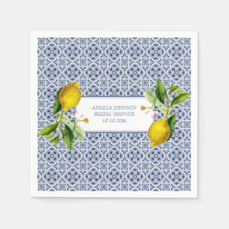 Amalfi Coast Lemon Tiles Italy Personalized names Servet