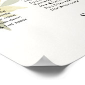 Amalfi Coast Lemon Wedding  Poster (Hoek)
