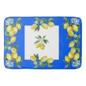 Amalfi Coast Lemons Ocean Blue Badmat (Voorkant)