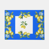 Amalfi Coast Lemons Ocean Blue Deurmat (Voorkant)