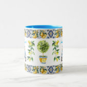 Amalfi Coast Lemons Vespa Tweekleurige Koffiemok (Center)