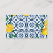 Amalfi Coast Mediterraanse citroen Tegels Details Informatiekaartje (Achterkant)