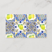 Amalfi Coast Mediterraanse citroen Tegels Details Informatiekaartje (Achterkant)