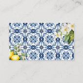 Amalfi Coast Mediterraanse citroen Tegels Details Informatiekaartje (Achterkant)