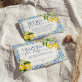 Amalfi Coast Mediterrane citroen luier Raffle Informatiekaartje