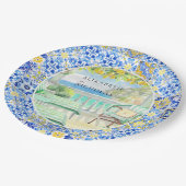 Amalfi Coast | Mediterrane citroen Tegels Papieren Bordje (Gekanteld)