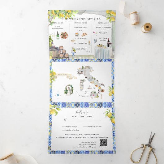 Amalfi Coast | Mediterrane routekaart Drieluik Programma (Binnen)