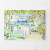 Amalfi Coast | Mediterrane routekaart Drieluik Uitnodiging (Cover)