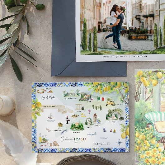 Amalfi Coast | Mediterrane routekaart Kaart