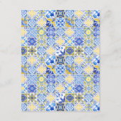 Amalfi Coast | Mediterrane Tegels Gastgegevens Informatiekaartje (Achterkant)