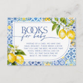 Amalfi Coast Mediterranean Lemon Books for Baby Informatiekaartje (Voorkant)