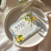 Amalfi Coast Mediterranean Lemon Books for Baby Informatiekaartje