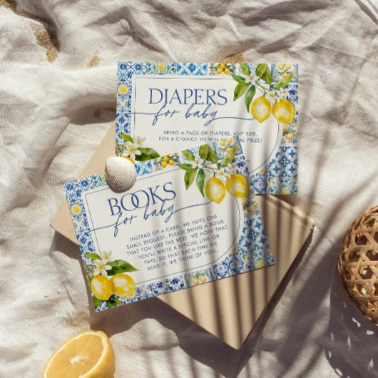 Amalfi Coast Mediterranean Lemon Books for Baby Informatiekaartje