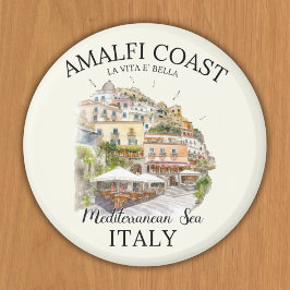 Amalfi Coast Meditteranean Sea Vintage Landscape Magneet
