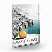 Amalfi Coast Minimalist Line Art Fotoblokken (Links)
