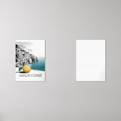 Amalfi Coast Minimalist Line Art Muurkunst Sets (Voorkant)
