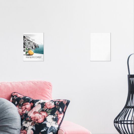 Amalfi Coast Minimalist Line Art Muurkunst Sets (Woonkamer)