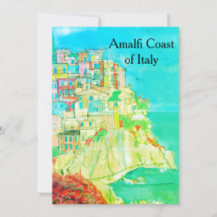 Amalfi Coast of Italy Briefkaart van kunstenaar