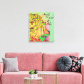 Amalfi Coast of Italy Canvas Print door kunstenaar (Insitu (Woonkamer))