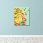 Amalfi Coast of Italy Canvas Print door kunstenaar (Insitu (Houten vloer))