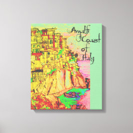 Amalfi Coast of Italy Canvas Print door kunstenaar