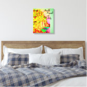 Amalfi Coast of Italy Canvas Print door kunstenaar (Insitu (Slaapkamer))
