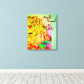 Amalfi Coast of Italy Canvas Print door kunstenaar (Insitu (Houten vloer))