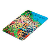 Amalfi Coast of Italy Colorful Contemmodern Art Magneet (Linkerzijde)