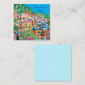 Amalfi Coast of Italy Traditional Digital Art Notitiekaartje (Voorkant / Achterkant)