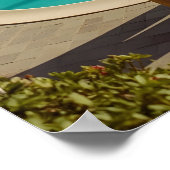 Amalfi Coast Poolside Paradise – Mediterranean Sum Poster (Hoek)